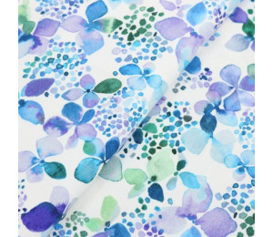 Jersey - Hydrangea blau mint flieder